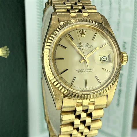 rolex datejust vintage oro|vintage rolex datejust for sale.